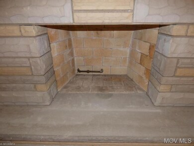 Gas connection in LR fireplace