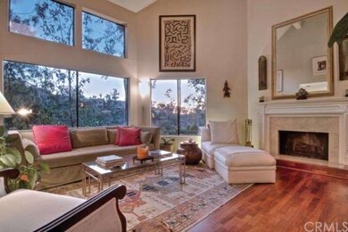 Sunset and tree views. Wood burning fireplace.