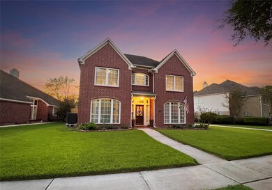Captivating exterior view of the elegant brick hom