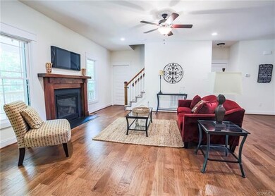 Custom Wood Mantle With Gas Fireplace