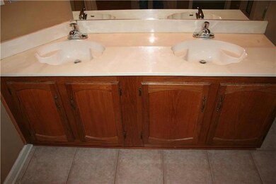 The Owners suite bath has double vanities!