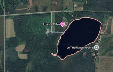 Location Of Crane Lake From The Property