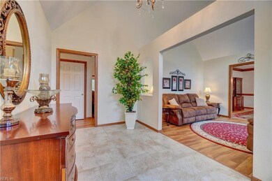 Ceramic tile foyer