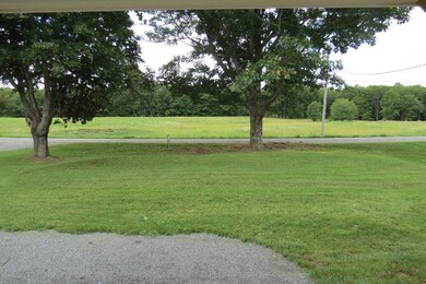 Looking across the street to the...