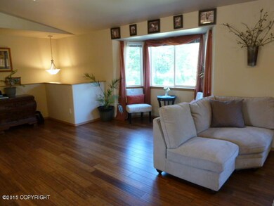 Bay window in living room