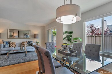Dining Room with Bamboo floors and lots of light