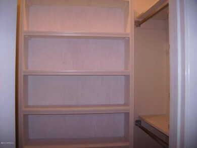 Closet with built in shelves