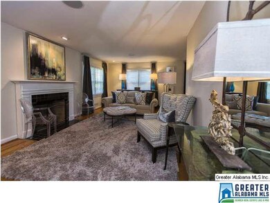 Large Living/Dining area with Fireplace and Hardwo