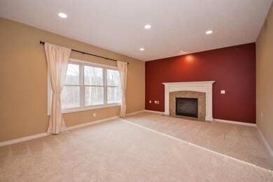 Living room with gas fireplace