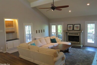 Spacious great room leads to outdoor living area