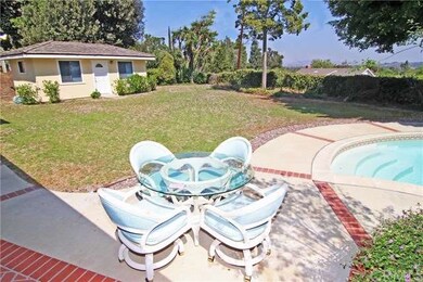 back yard with view and  detached studio room and 