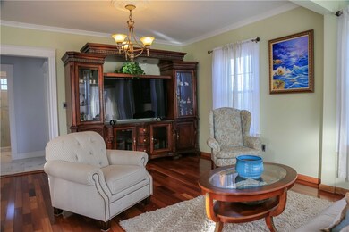 A view of the living room space in the great room.