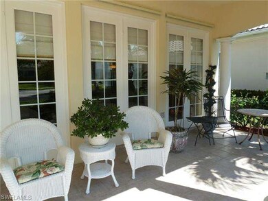 Front Porch with French Doors to Living Room