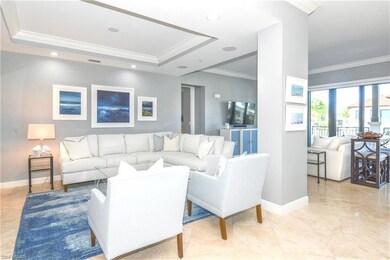 Living area into dining room with open floor plan