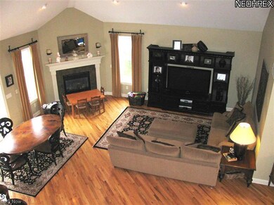 Vaulted Great Room with Hardwood Floor