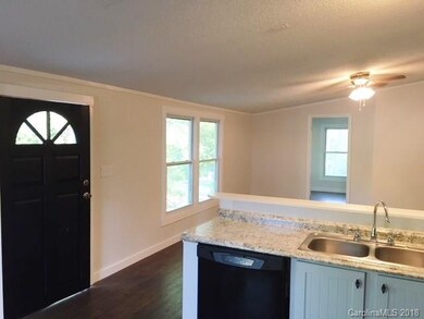 The front door to an open floor plan.