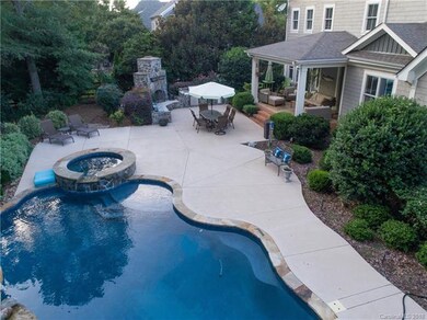Heated pool and spa has remote to control all feat