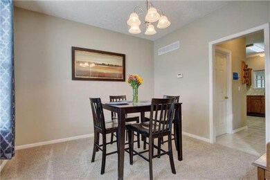 Spacious dining room