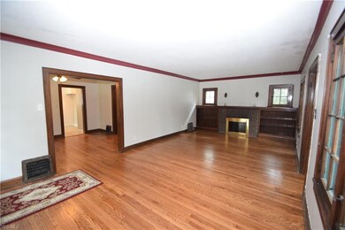 Great room entrance to formal dining room