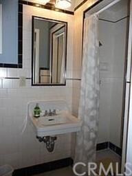 This 3/4 bath is great for a shower after working 