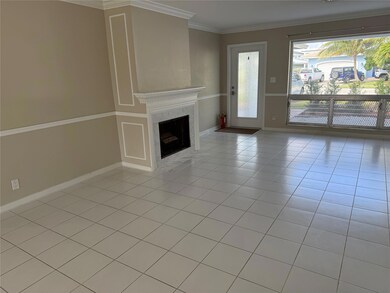 Non working fireplace.