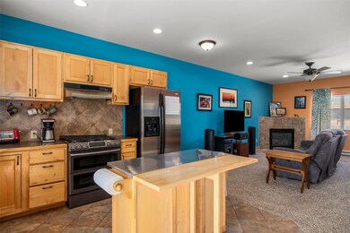 Open floor plan on the main level.
