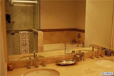 Master bath with sep. shower and tub.