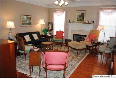 Inviting family room with fireplace