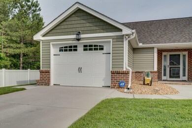 Close Up of 1 Car Garage