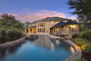 View coming around the corner on your personal lazy river. There are separate pool pumps specifically creating the current for the lazy river slowly pushing you along.