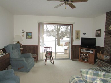 View of the lagoon and has a fireplace