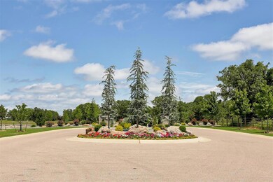 Front gated entrance.
