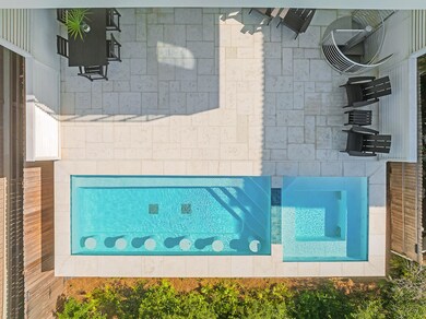 Birds eye pool view