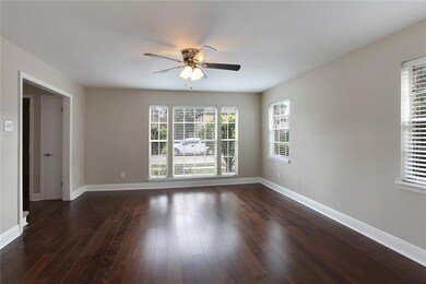 Living Room view from french door of den