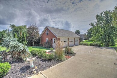 In the back of the home, note the well-designed la