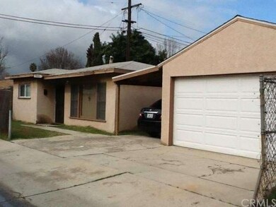 This double detached garage is for the front house