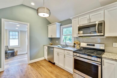Vaulted ceilings in kitchen