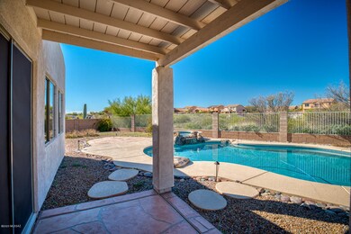Large covered patio.