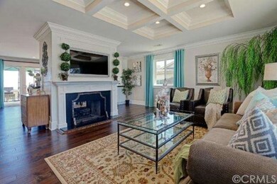 Custom fireplace designed for TV above