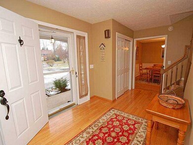 Foyer. The spacious foyer is flanked by the living