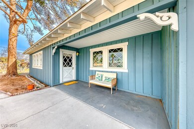 Front door and patio