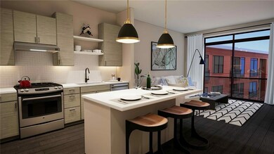 Kitchen with decorative light fixtures, a kitchen 