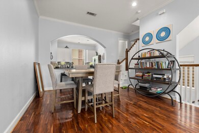 Dining room is located on the 2nd floor.  Notice t