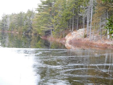 Winter ice patterns at the shoreline.