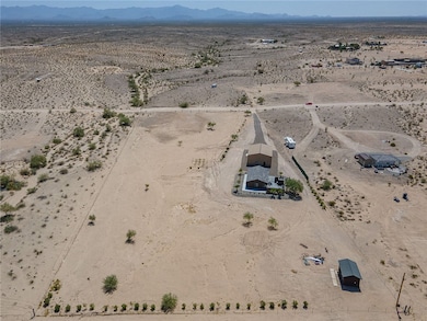 Overview of rural landscape featuring a desert lan
