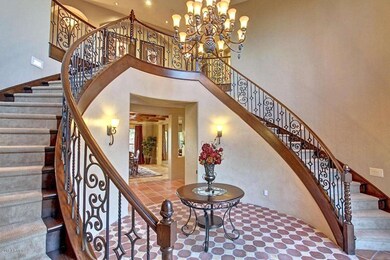 Magificent Curved Staircase Entry