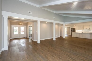 Family room with open floor plan