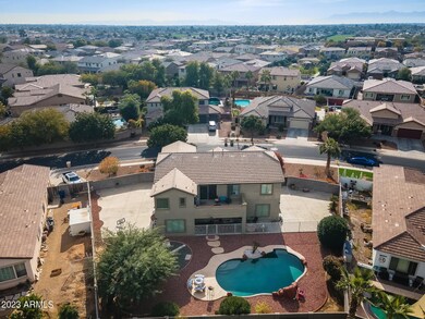 Aerial view looking South