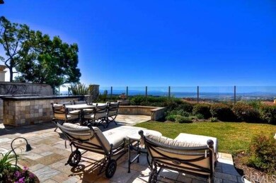 Panoramic ocean, city lights & Catalina Island vie