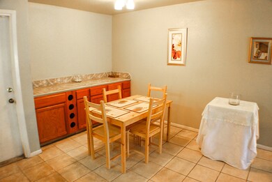 Small buffet with extra storage and counter space